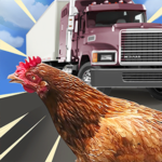 車を避けて渡りきれ！生き残りをかけた車道上のチキンレース「Chicken Challenge 3D Royale チキンチャレンジ3Dロワイアル」アプリ紹介／プレイ動画